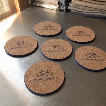 Cork coasters with logo printing