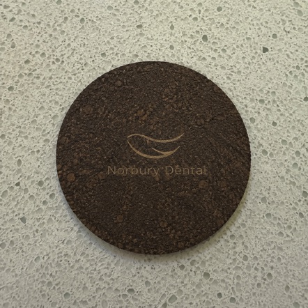 Custom printed cork coasters in bulk