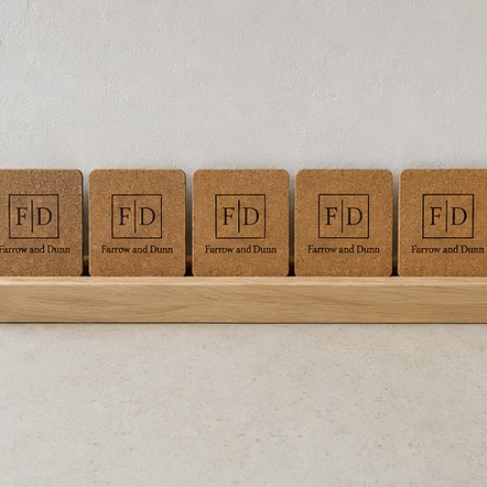 Customized cork coasters for hotels and venue bars