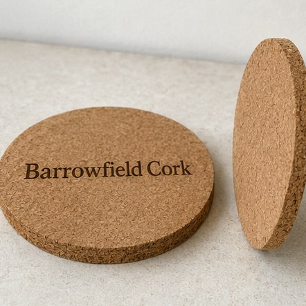 Engraved Logo Cork Coasters