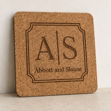 Full-Colour Printed Cork Coasters