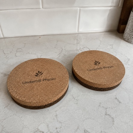 Promotional custom cork coasters with company logo